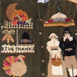 Vintage Thanksgiving Cardigan By Ashley